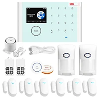 CS118 WiFi+GSM+GPRS 3 IN 1 Network Intelligent Home Alarm System Tuya APP Remote Control 433MHz Home Secure Door Bell Smart Aler 1