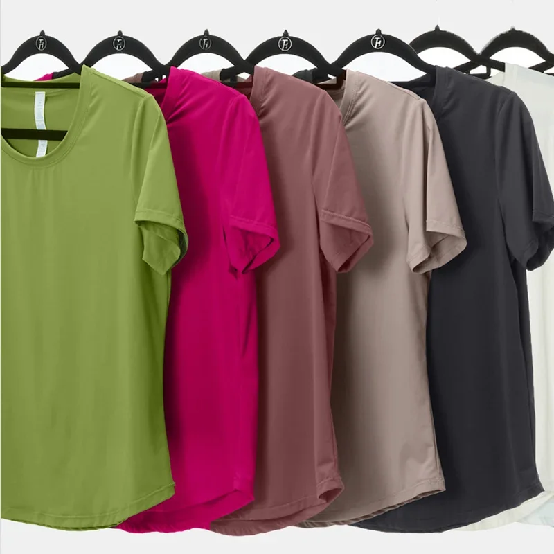 Женский комплект из двух предметов для йоги, летний однотонный спортивный костюм, женский дышащий быстросохнущий короткий спортивный костюм для бега