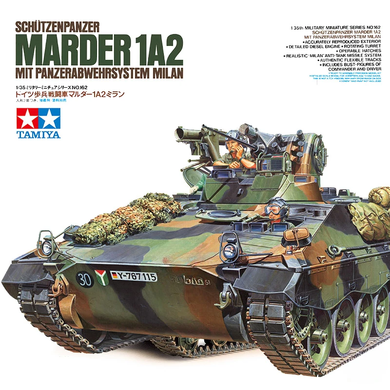 TAMIYA Assemble Model Kit 35162 German MARDER1A2 Infantry Fighting Vehicle 1/35