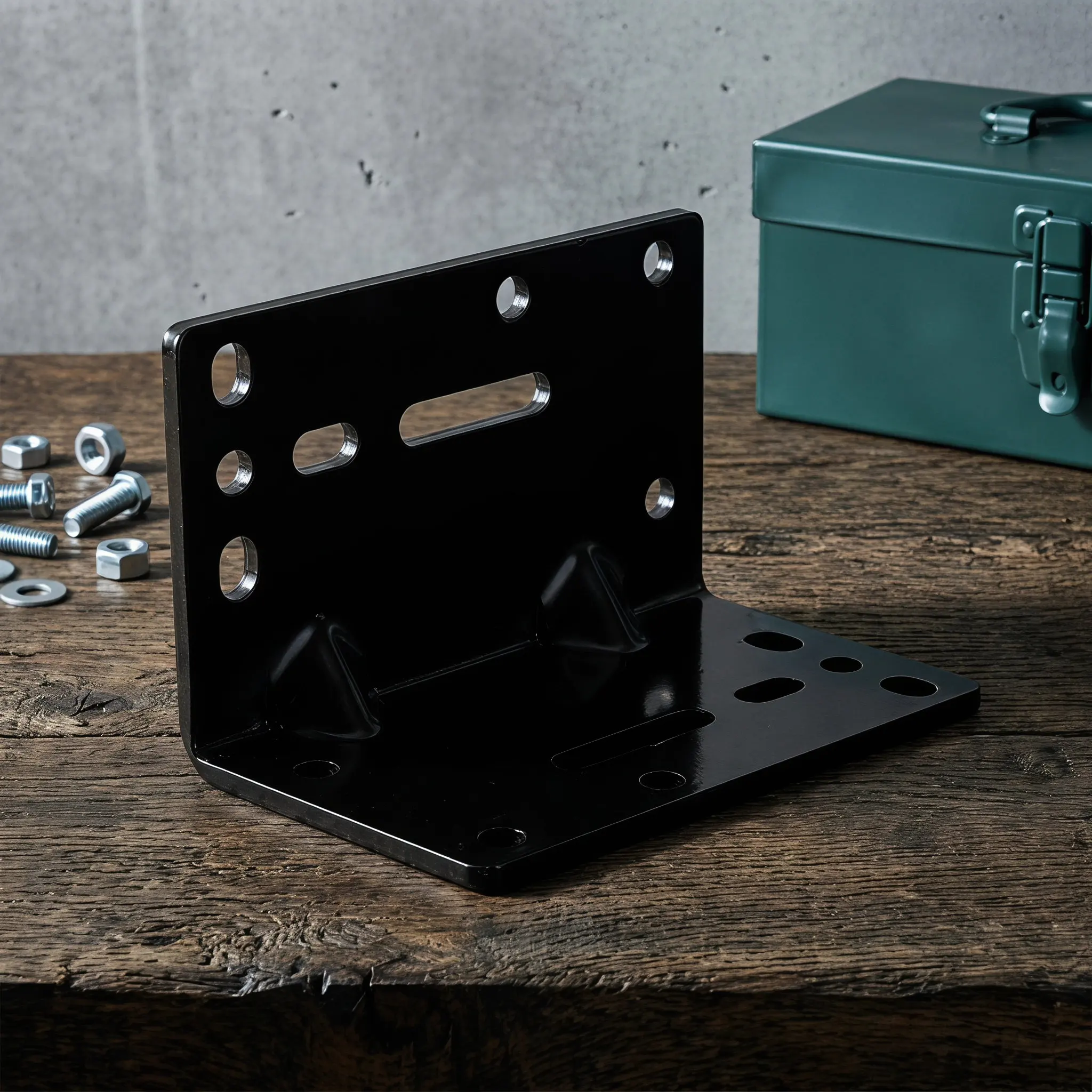 Trailer Winch Mounting Plate Heavy Duty Steel Bracket Right Angle for Atv Boat Utility Trailer Winch Frame Rigging Plate
