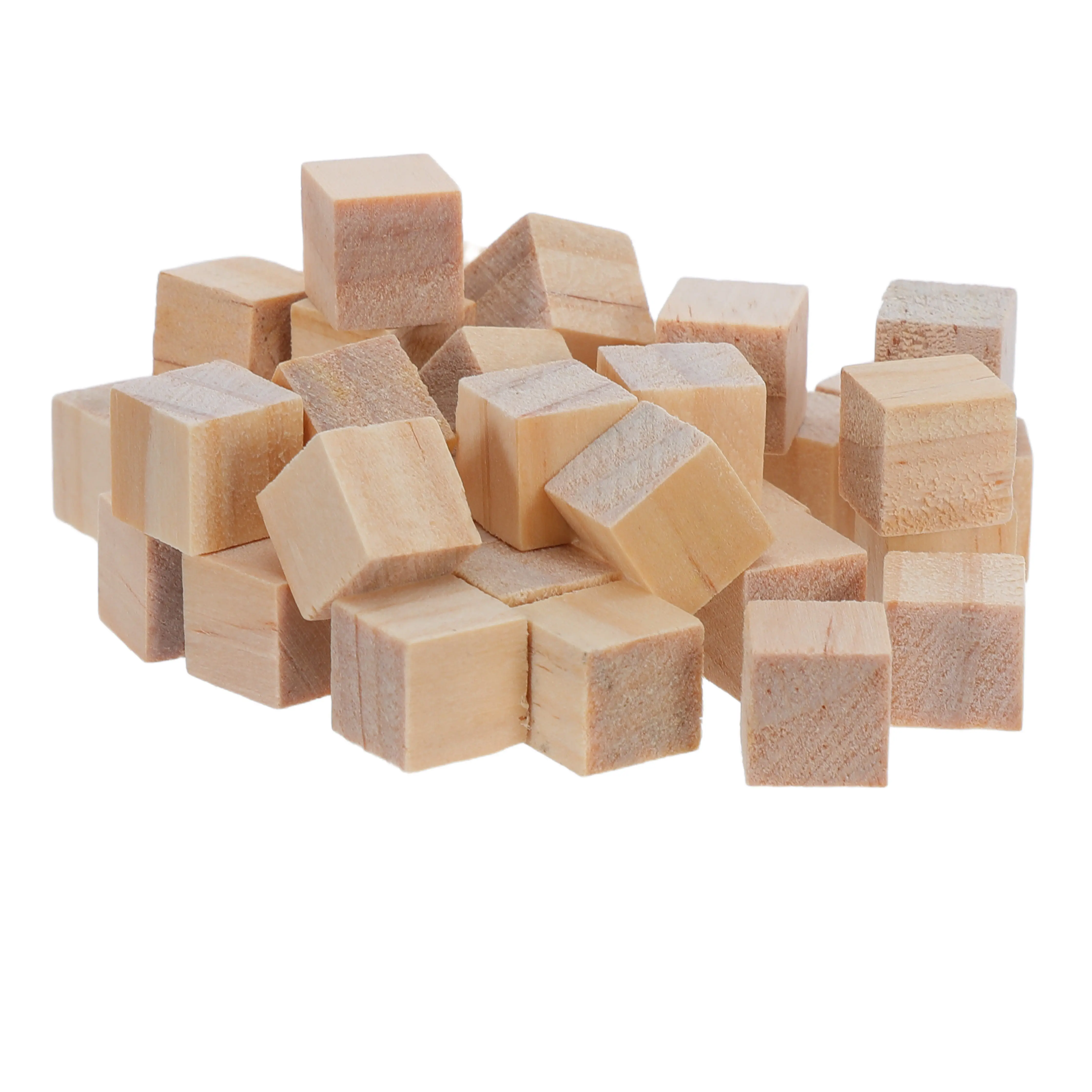 80 قطعة من مكعبات الخشب غير المكتملة الصنع، مقاسات 1/2/3/4/5 سم، مكعبات خشب الصنوبر الطبيعي لمشاريع البناء والتكديس للأطفال، مناسبة لحفلات استقبال المولود.