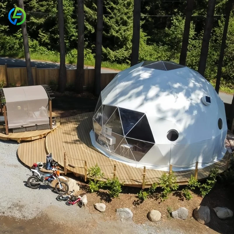 Prefab Outdoor Sports Tourism Glamping Dome Geodesic Dome Tent House for Hotel Party Use FL Customized