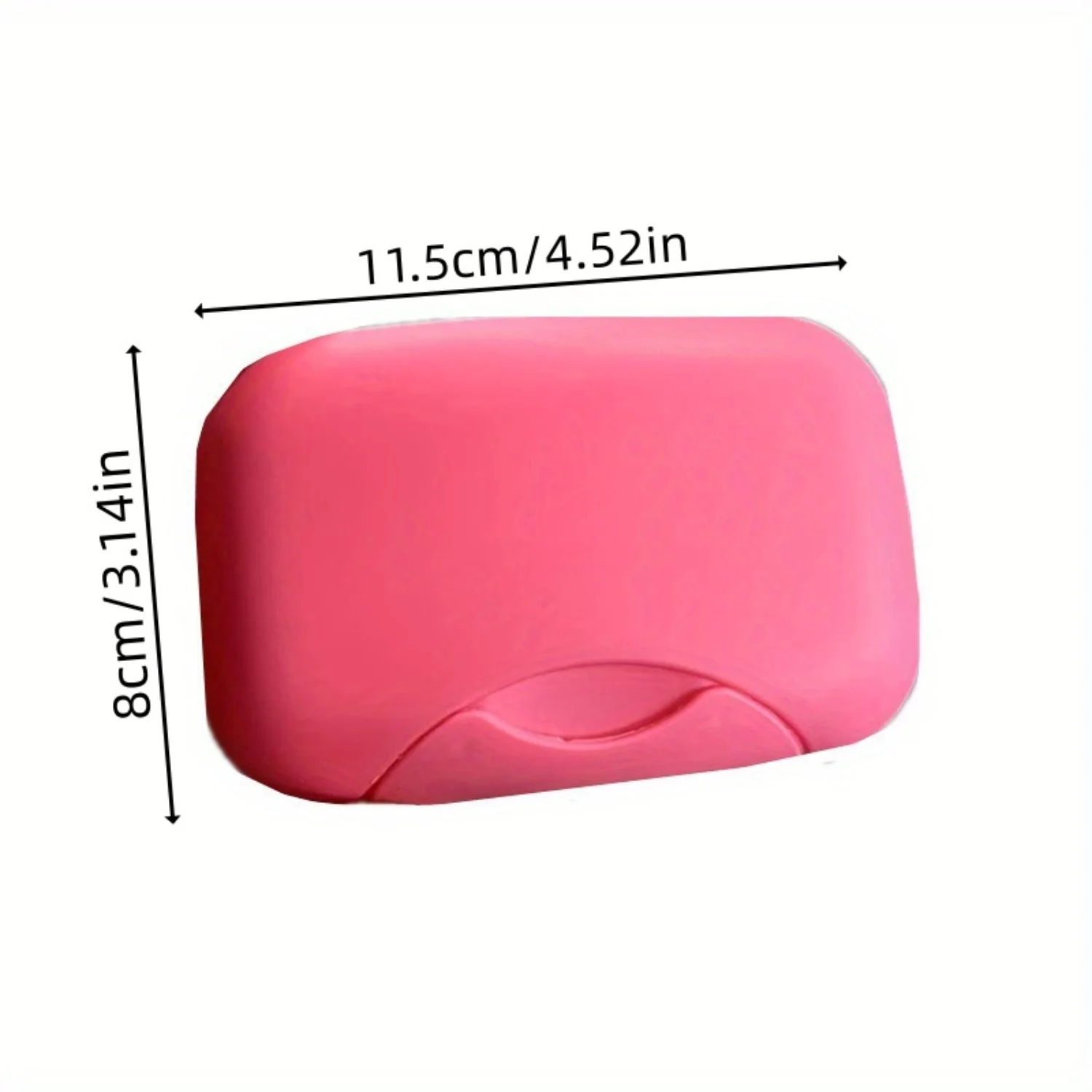 1pc Portable Travel Soap Box  Travel Sealed Waterproof Soap Holder with Cover and Locking Buckle, Solid Color Plastic Soap Dish,