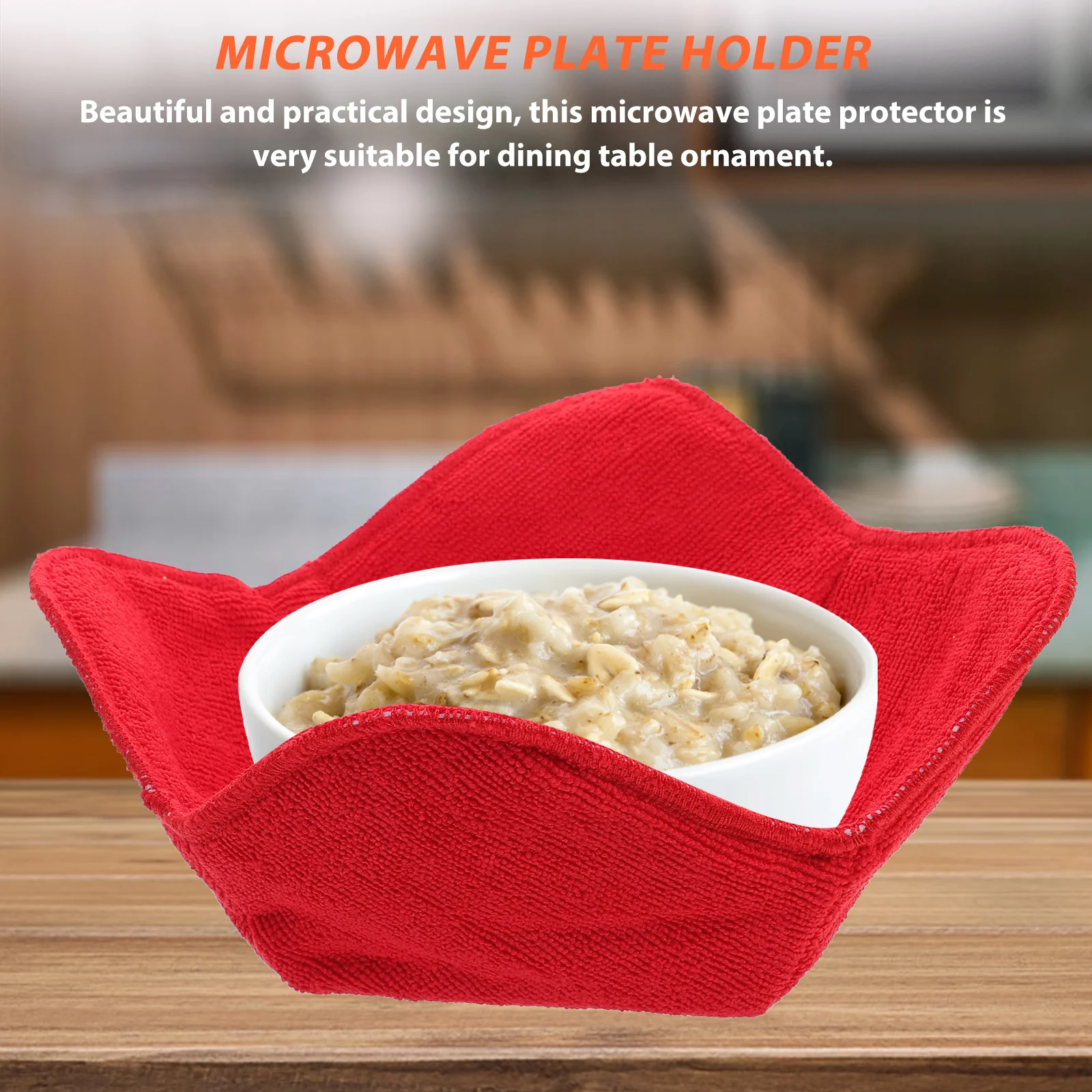 

4Pcs Microwave Safe Bowl Holders Insulation Mats Heat Resistant Plate Protector Non Slip Hot Bowl Covers for Kitchen Use