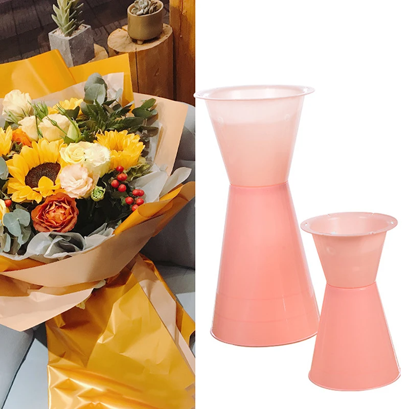 New Bouquet Packaging Liner Base Fresh Flower Packaging Package Plastic Flowers Bouquet Base Package Floral Artifact