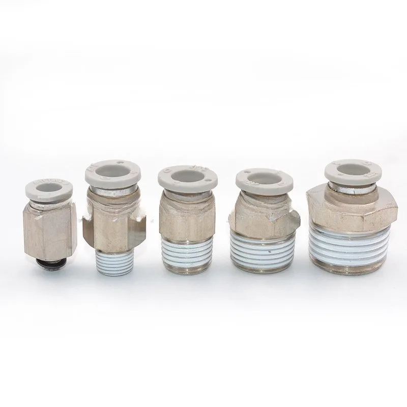 Parts for AirTAC Threaded Through Quick Plug Coupling APC6-M5 APC6-01 APC6-02/03/04