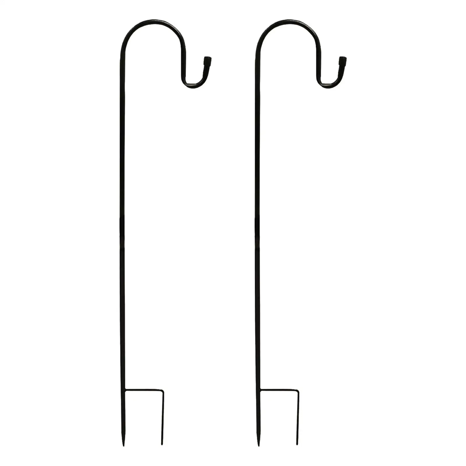 Hook For Bird Feeder 120cm Heavy Duty Metal Hanger 2 Pieces Plant Hooks For Garden Lawn Yard Outdoor Bird Feeders Lanterns Solar
