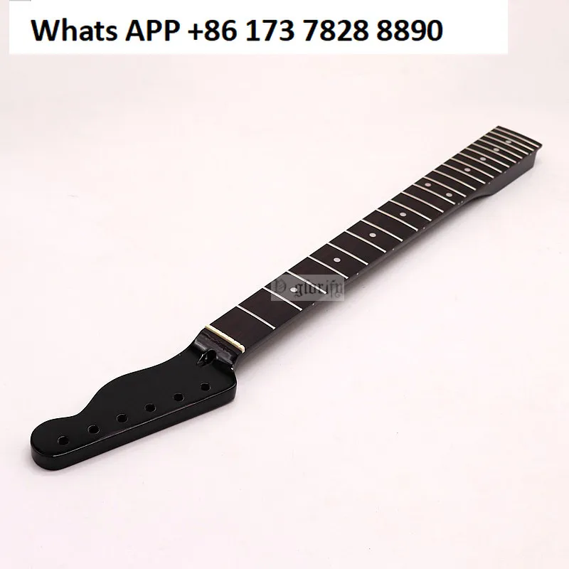 

Neck 6 Strings 22 Frets Black Bright Light Maple Rose Wood Electric Guitar Neck DIY Modified Handle