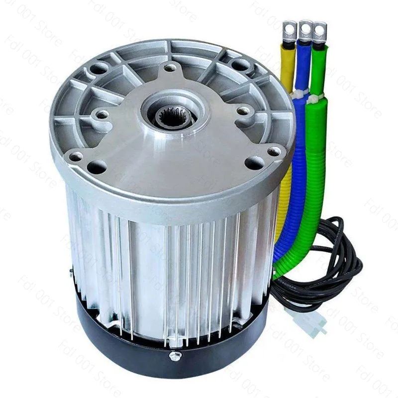 60V/72V 3000W 4600RPM permanent magnet brushless DC motor differential speed electric vehicles, machine tools, DIY Accessories