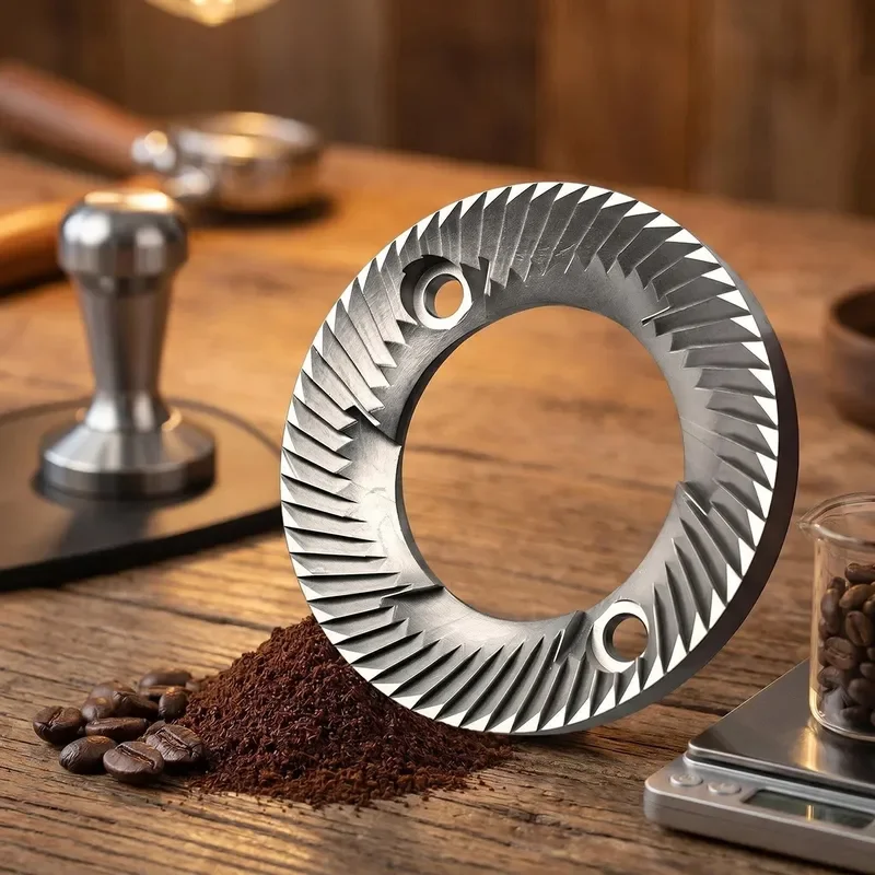 60mm Stainless Steel Coffee Grinder Blade Replacement 2 Piece Cutter Disk for Electric Mill Parts Durable Sharp Cutting Disc