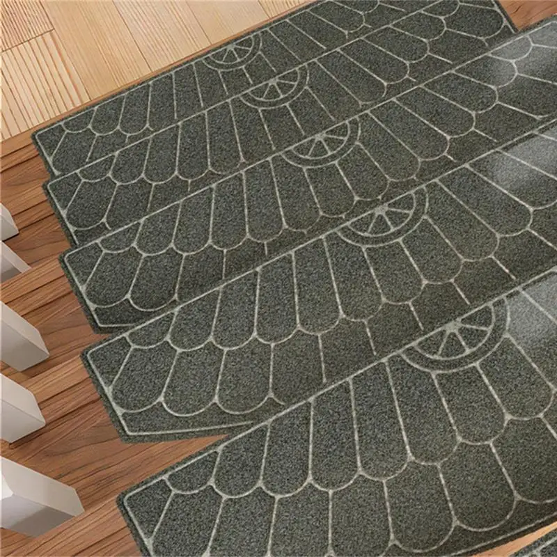 Indoor Stair Treads Carpet Non-Skid Safety Rug Stair Grips Non-Slip Peel And Stick Indoor Stair Tread Absorb Water Self-Adhesive