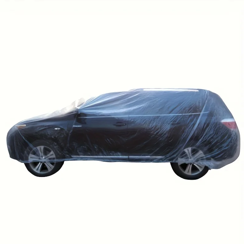 Disposable Custom Pe Ldpe Cover For Car Clear Plastic Car Spare Tire Tote Storage Cover Tyre Packaging Bag Easy Clean Car