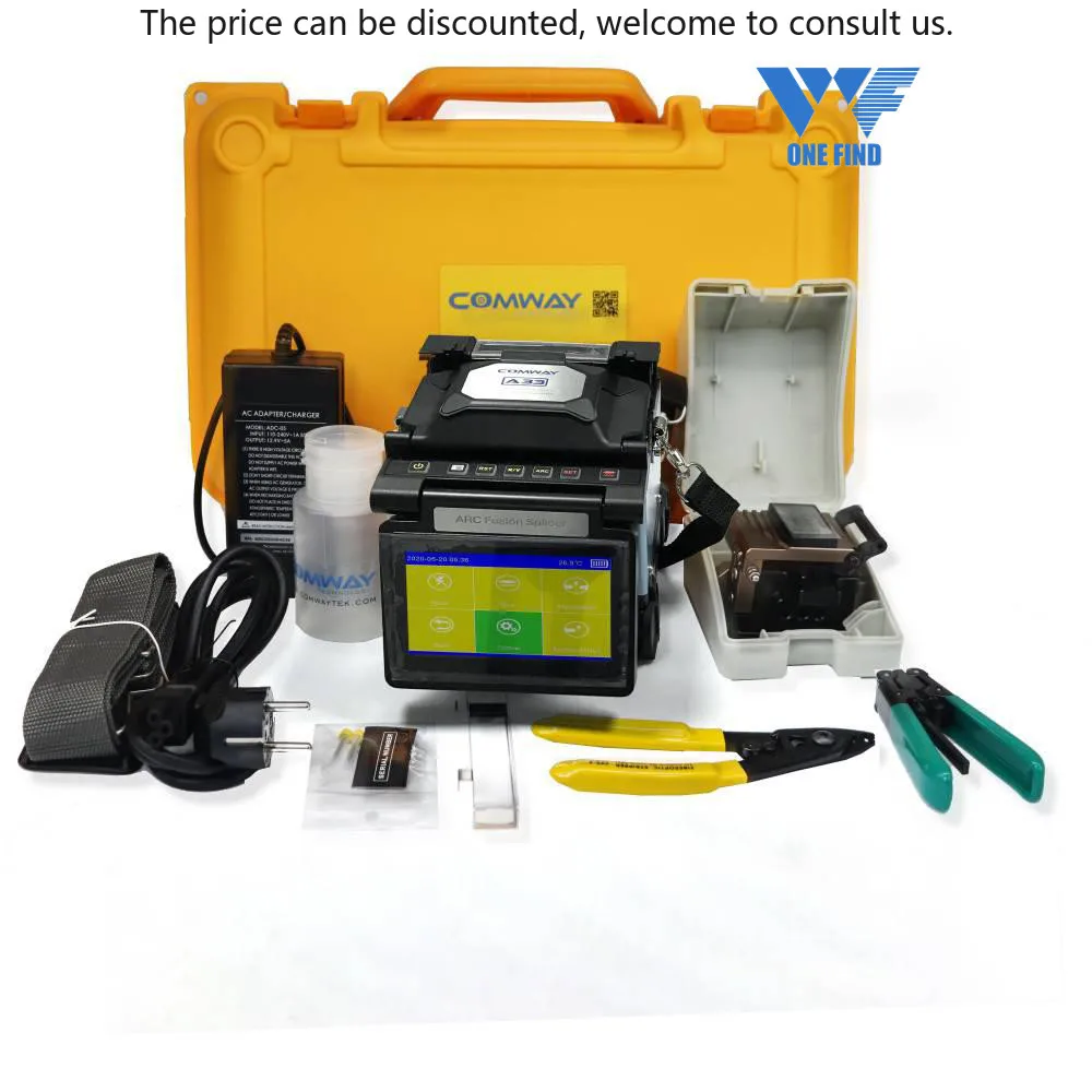 

USA 4.3 Inch Touch Screen Comway Optical Fusion Splicer A33 5s Fast Splicing 15s Heating Updated From COMWAY A3