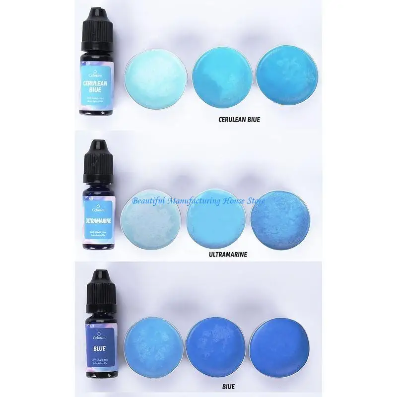 E56A 24 Assorted Colors Making Supplies Liquid Dye Set for Candle Making, 0.35oz/10ml Color Dye for Soy