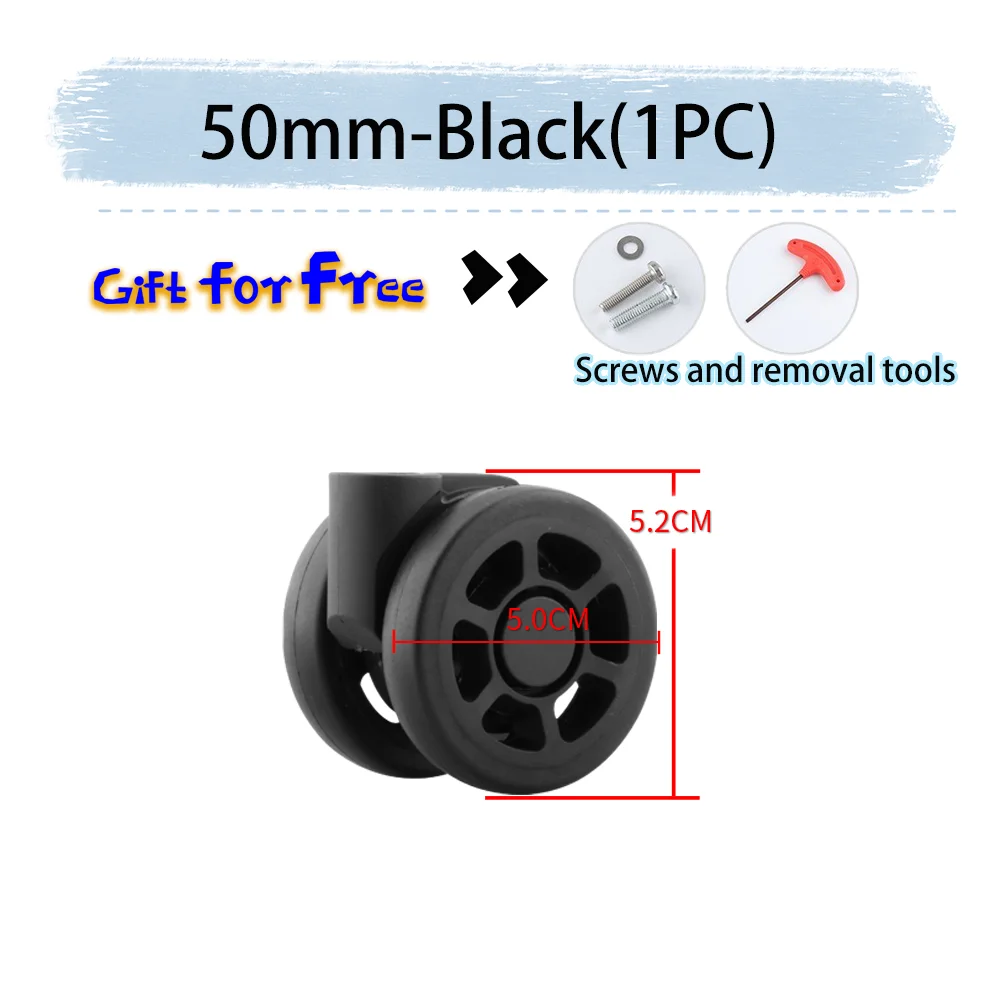 Suitable For Rimowa 50mm Silent Wheel Universal Wheel Rimowa Luggage Luggage Repair Travel Accessories Wheels Smooth Effort