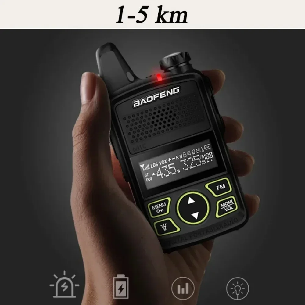 Baofeng BF-T1 MINI Walkie Talkie Kids Woki Toki USB зарядное устройство детский домофон HF трансивер переносной CB любительские радиостанции UHF передатчик