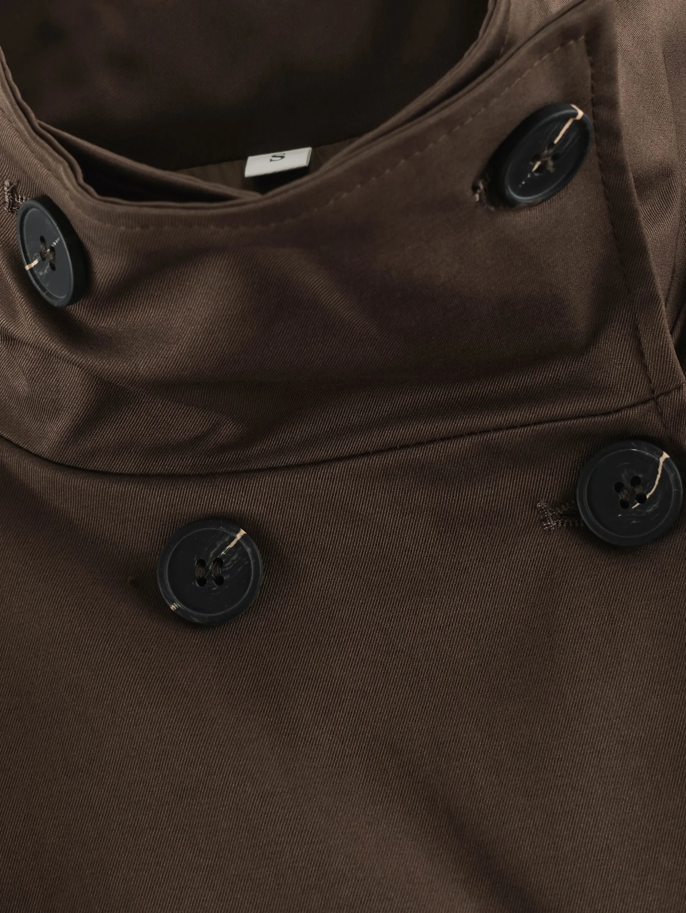 TFMLN Schicke Damenweste mit Stehkragen, doppelreihig, ärmellos, Streetwear-Trenchcoat, neue Herbstmode, plissierte Weste – Detail 13