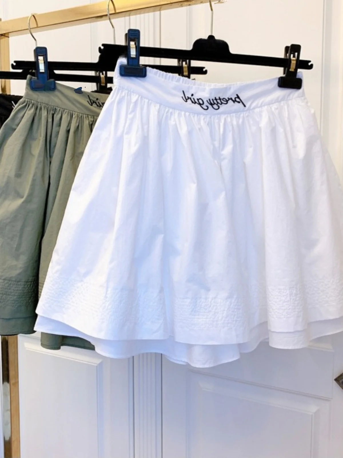 

plus Size High Waist A-Line orts Skirt Women's Loose Comfortable Summer Casual Wide Leg Hot Pants Hip Covering Korean Sle