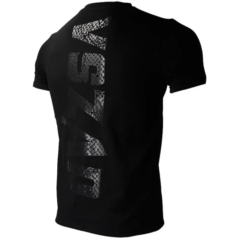 VSZAP-Boxing MMA T Shirt for Men, Dark Wolf Jerseys, Gym Tee Fighting, Martial Arts, Fitness Training, Muay Thai