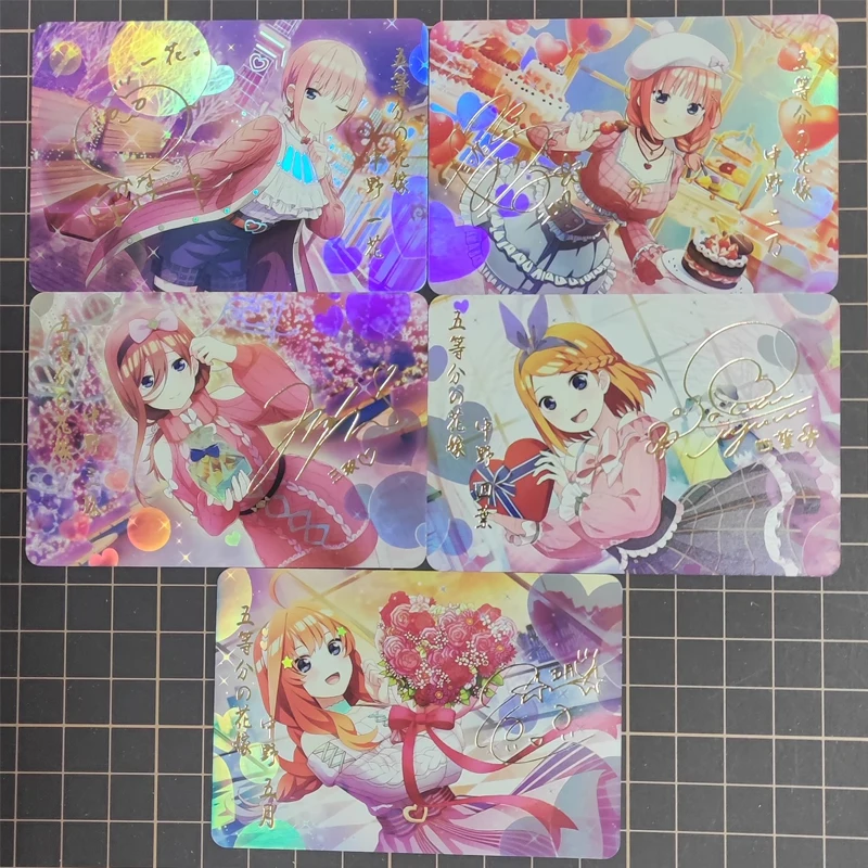 Anime Goddess Story Diy Flash Cards Nakano Ichika Nakano Nino Nakano Miku Nakano Yotsuba Christmas Birthday Gifts Children's Toy