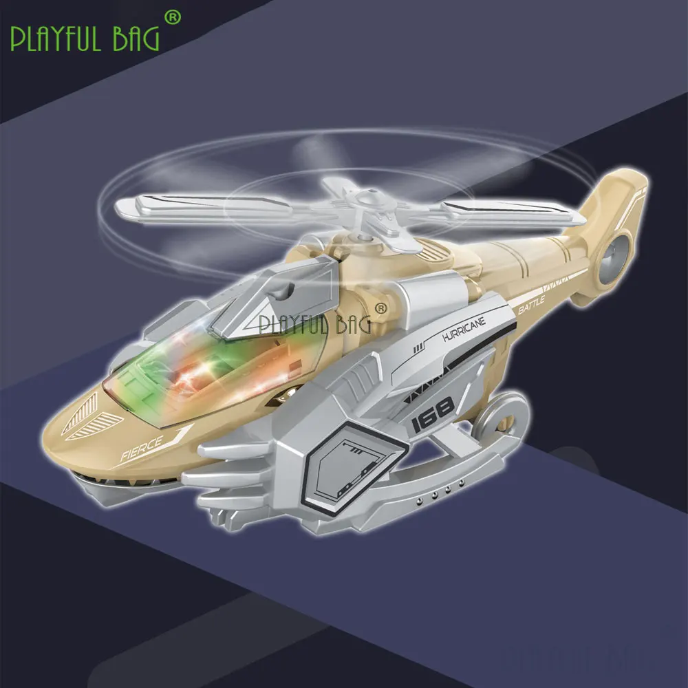 Electric Spray Fighter Model Toy Deformed Dinosaur Spray Plane Music Light Universal Kids Toy Funny Christmas Gift VG241