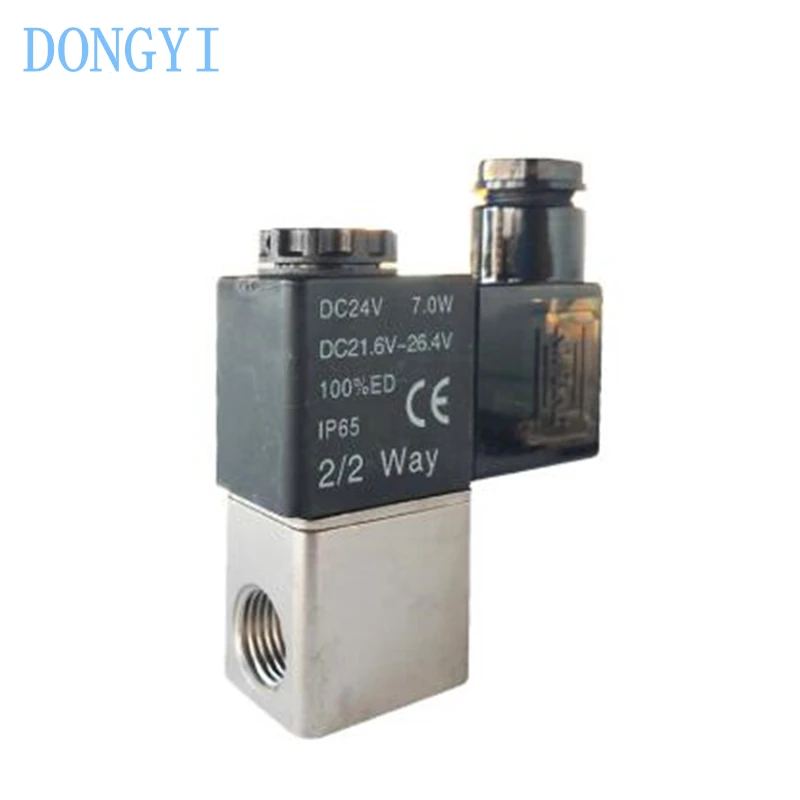 Fluid Control Valve 2V 2V025-08 2V025-06 A B C E F AC220V DC24V AC110V DC12V AC24V 2V02508AI 2V02508BI 2V02506AI 2V02506BI