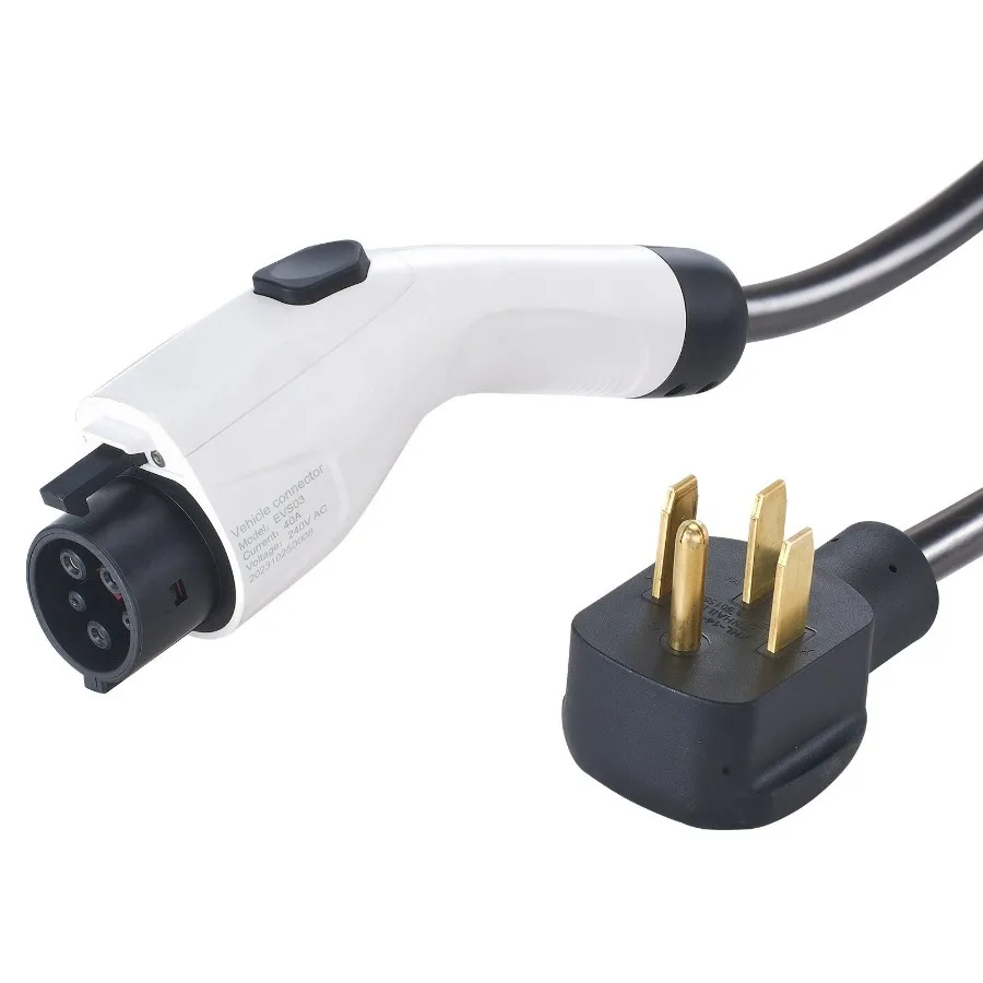 

Level 2 Portable EV Charger 40A 240V Electric Vehicle Charger with 25 ft Charging Cable NEMA 1450P Plug 40A 32A 24A 16A Adjust