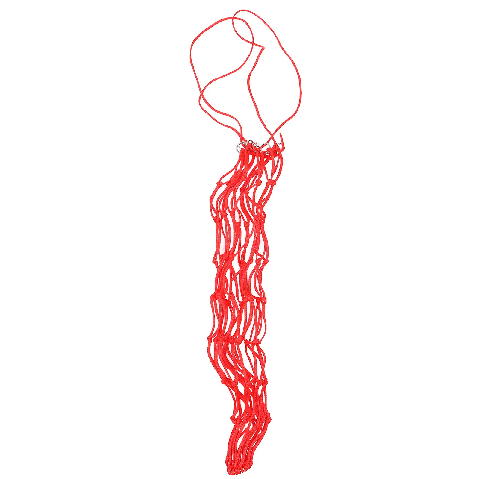 

Medium Red Slow Feed Hay Bag Nylon Rope Wave Knot Mesh Net for One to Two Adult Horses Comfortable Gum Safe Horse Feeding Bag
