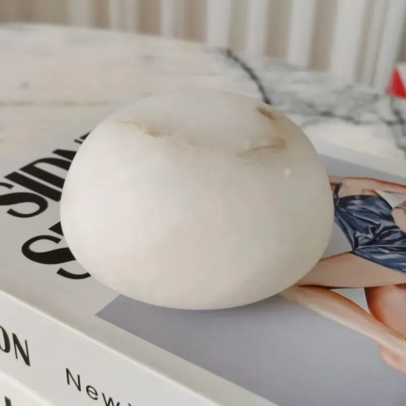 Natural  Moon Lamp Hemispherical Warm Night Light for Bedroom Living Room Home Decoration