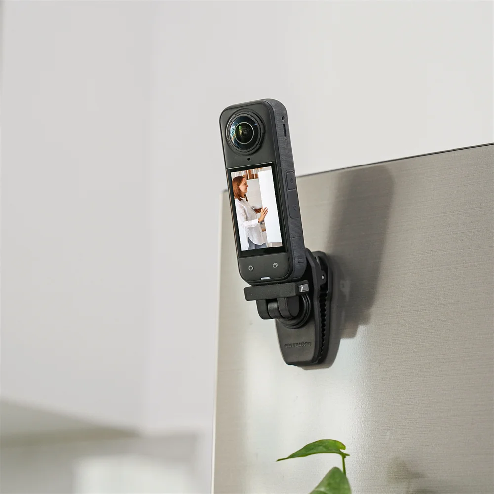 Quick-Release Magnetic Backpack Clamp Rotation Base Camera Mount Univesal Adapter for Insta360 X4 Air/X5/Ace/Ace Pro 2/1