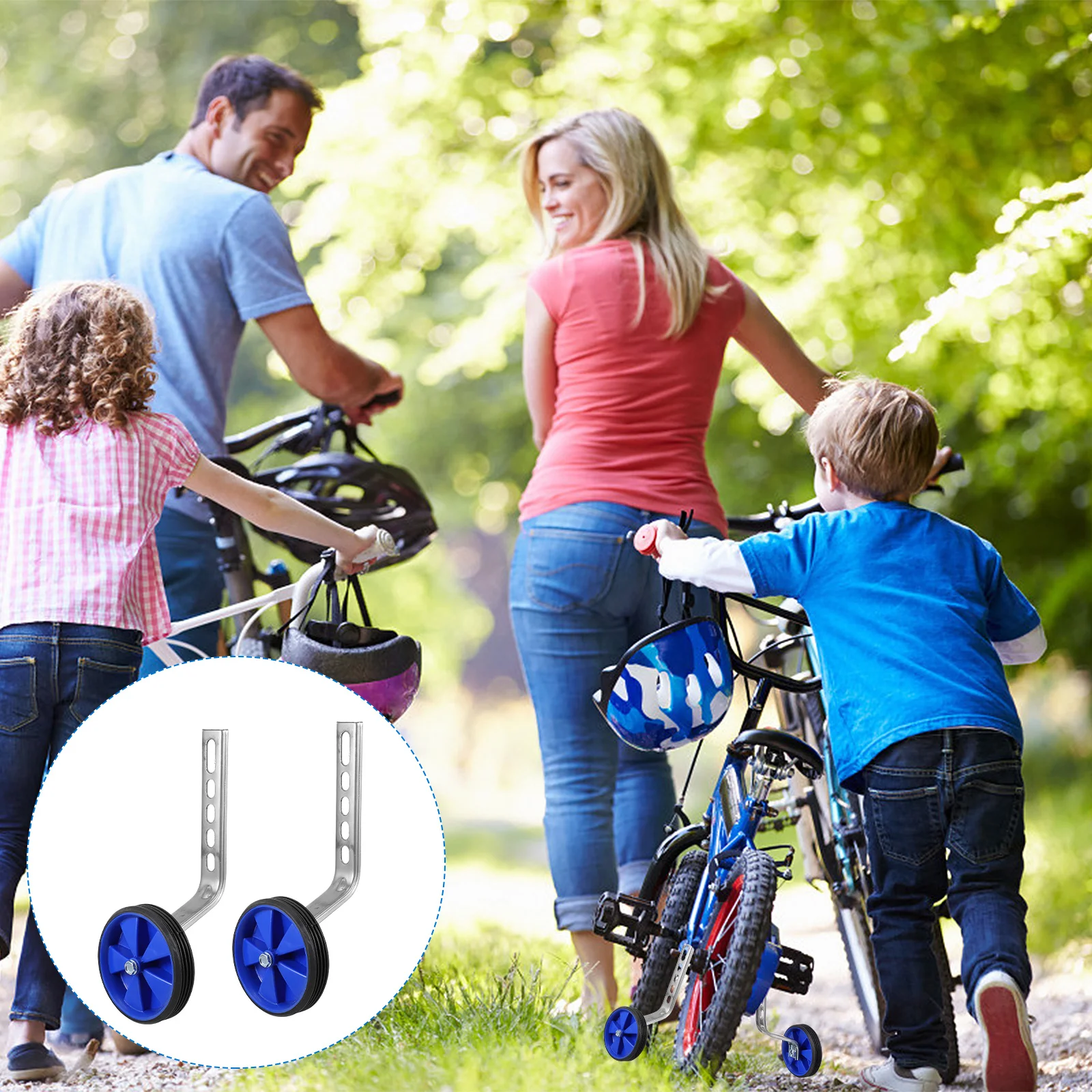 

1 set 1 Set Universal Bike Auxiliary Wheels 2-In-1 Training Wheels For Balance Support Stabilizer Small Bike Wheel
