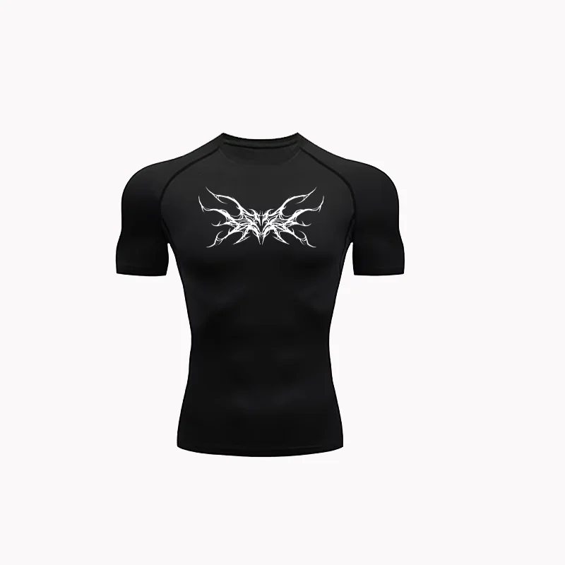 

Man Compression T shirt Gym Fitness Training Running Quick Drying Sports Shirt Summer Shaping Slimming Comfortable Men T shirts