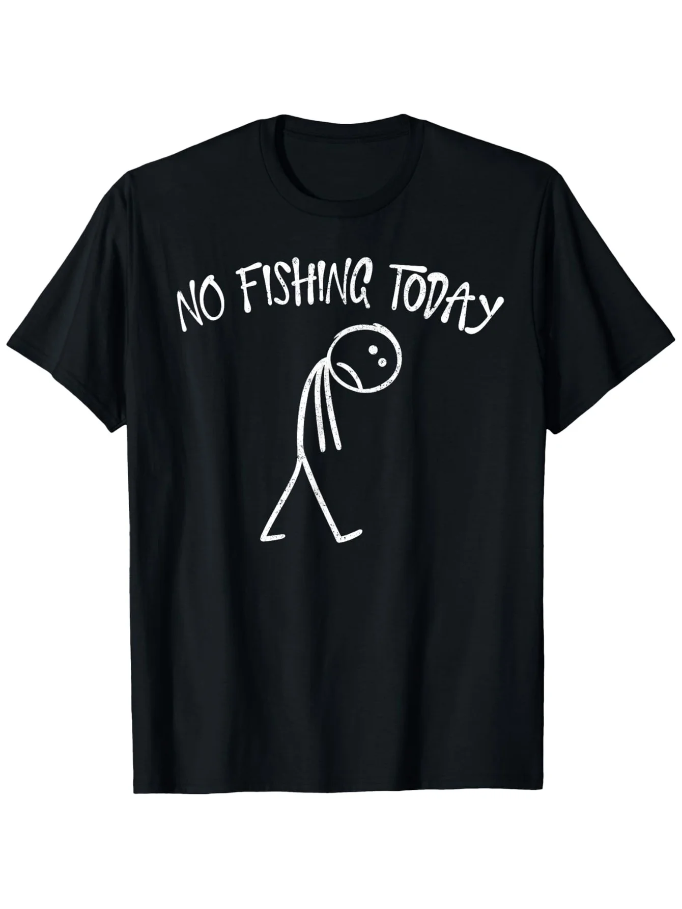 

Футболка «Нет рыбалку сегодня» — футболка с изображением грустной рыбы, легкая эластичная, всесезонная футболка для улицы и повседневного использования