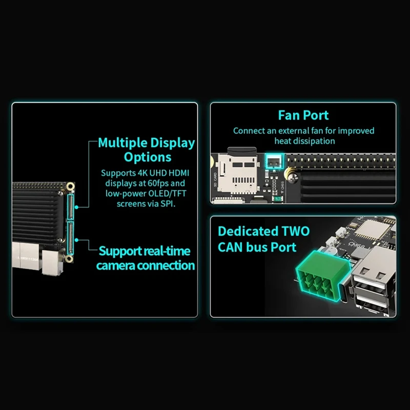 CM68 Host Box Based On CM68 Core CAN Bus -Compatible Output 2X1000m Ethernet 5Xusb Port For Klipper Voron VS RPI