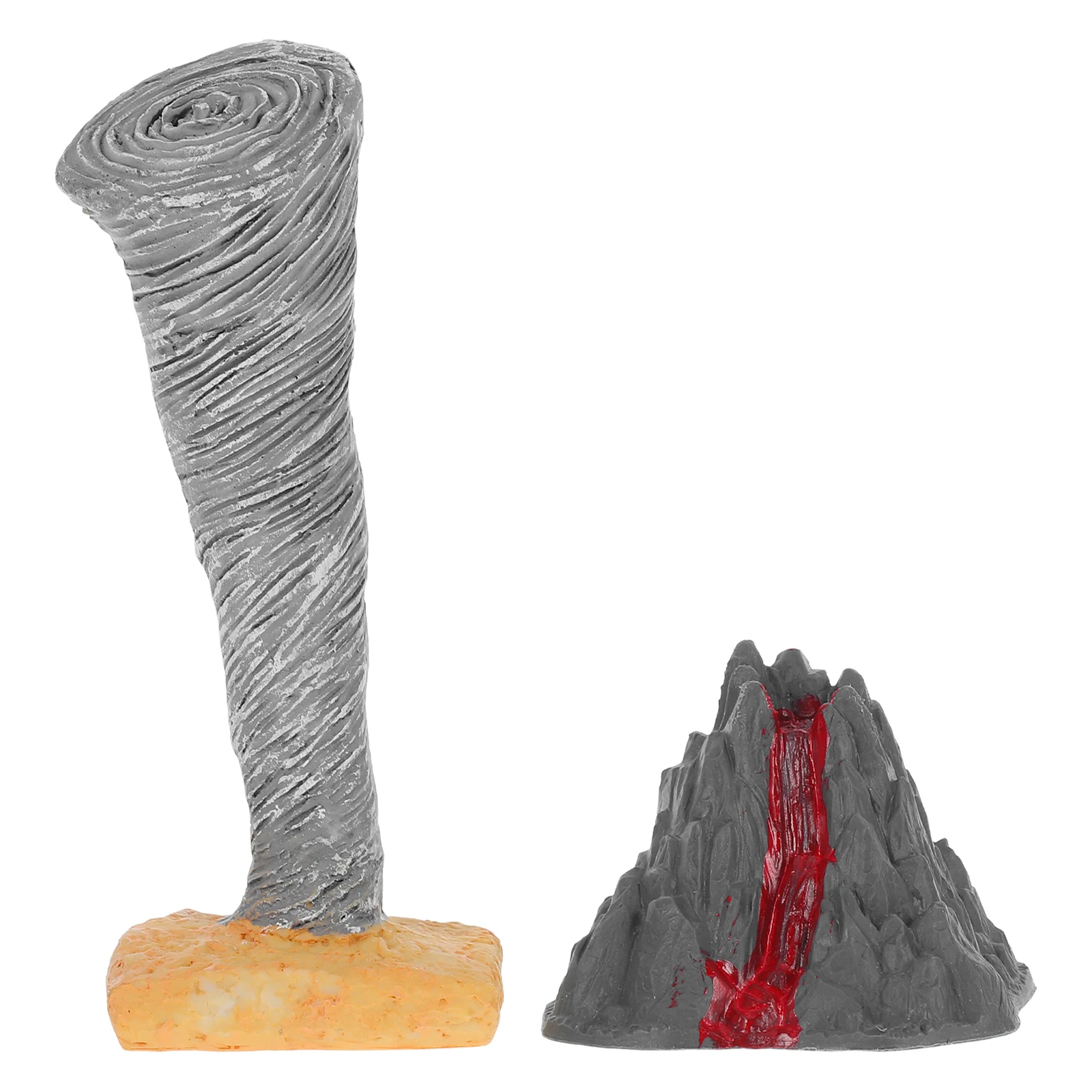 2 Pcs Small Educational Toy Sand Tray Child Toys Plastic Desktop Land Tornado Model