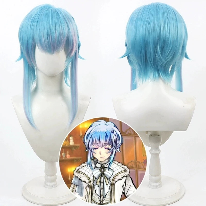 Devil Butler with Black Cat Flure Garcia Cosplay Wig Heat Resistant Synthetic Hair Halloween Costume Party Role Play Wigs