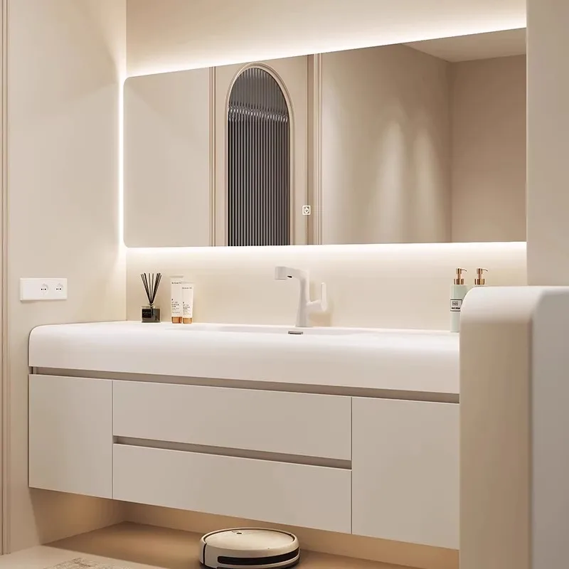 Cream wind integrated basin bathroom bathroom cabinet bathroom cabinet washbasin washbasin washbasin basin cabinet combination