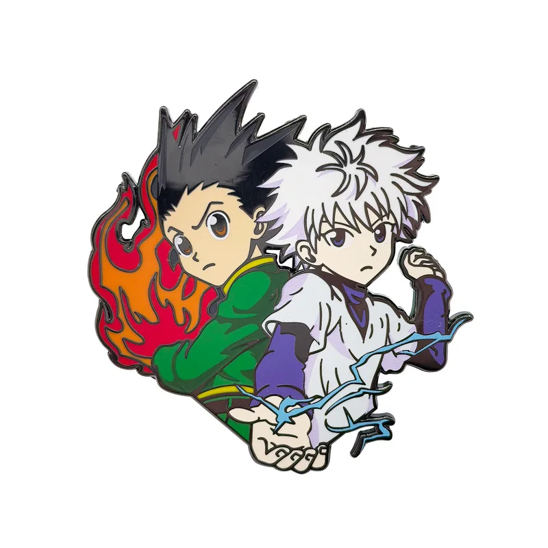 

Gon Killua Hisoka Metal Pin Badge Anime Cosplay Collection Gift Jacket Bag Decoration Accessory