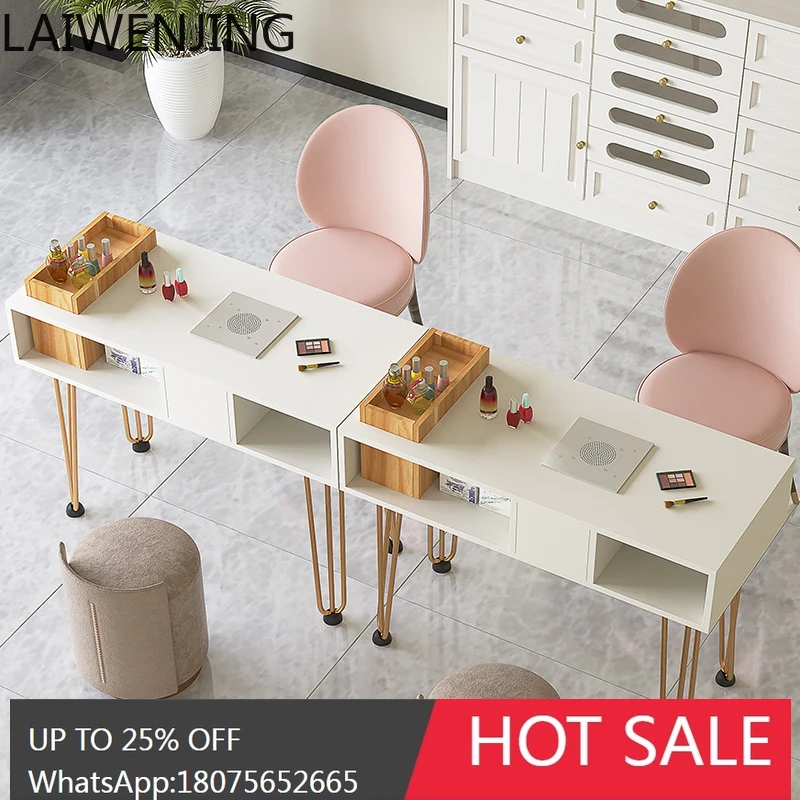 solid wood manicure table and chair set with vacuum cleaner manicure table economical