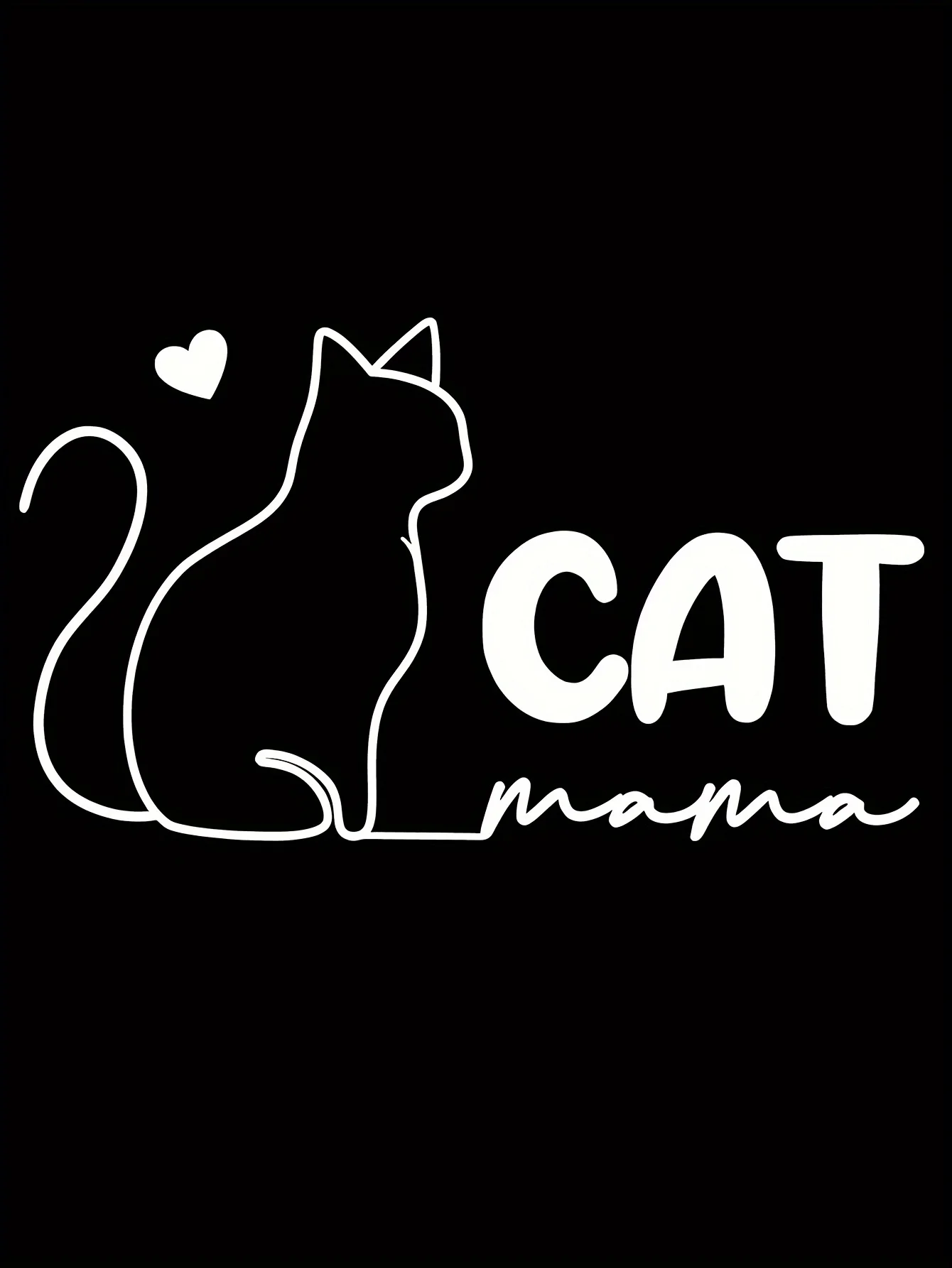 تي شيرت مطبوع عليه Cat Mama، قميص كاجوال بأكمام قصيرة ورقبة دائرية للربيع والصيف، ملابس نسائية #6