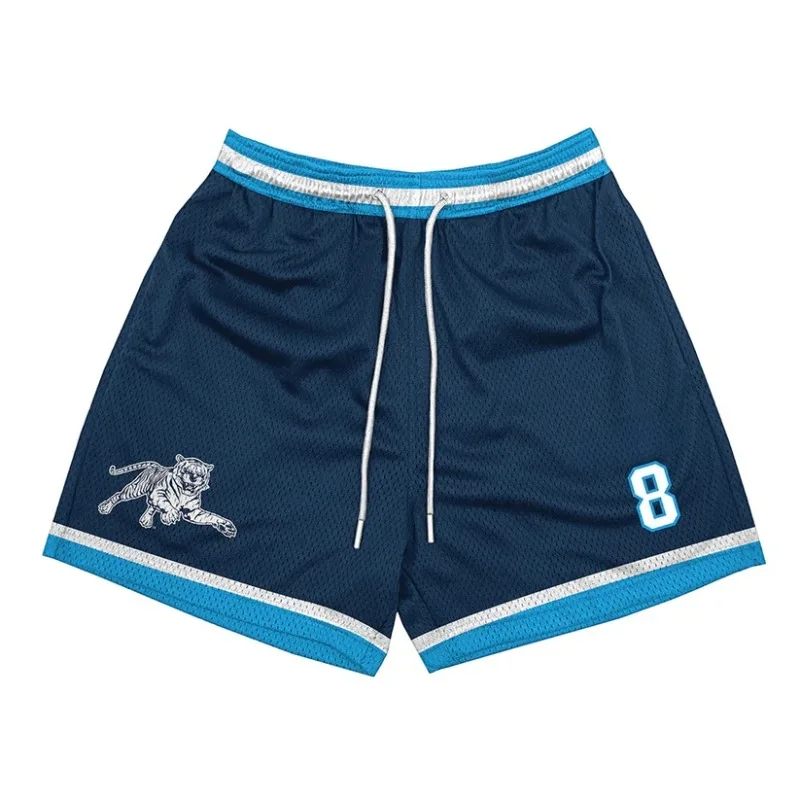 American Retro Sports Shorts Men's Loose Basketball Five Quarter Pants Trend Shorts, Basketball and Football Shorts