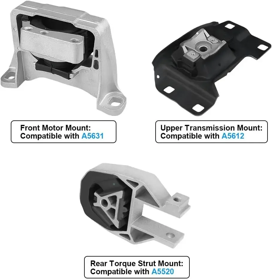 BV6Z6038A AV6Z6068A CV6Z6068A 3 قطعة محرك المحرك و نقل جبل مجموعة ل 2013-2016 فورد إسكيب L4 2.0L 2.5L EM-0340