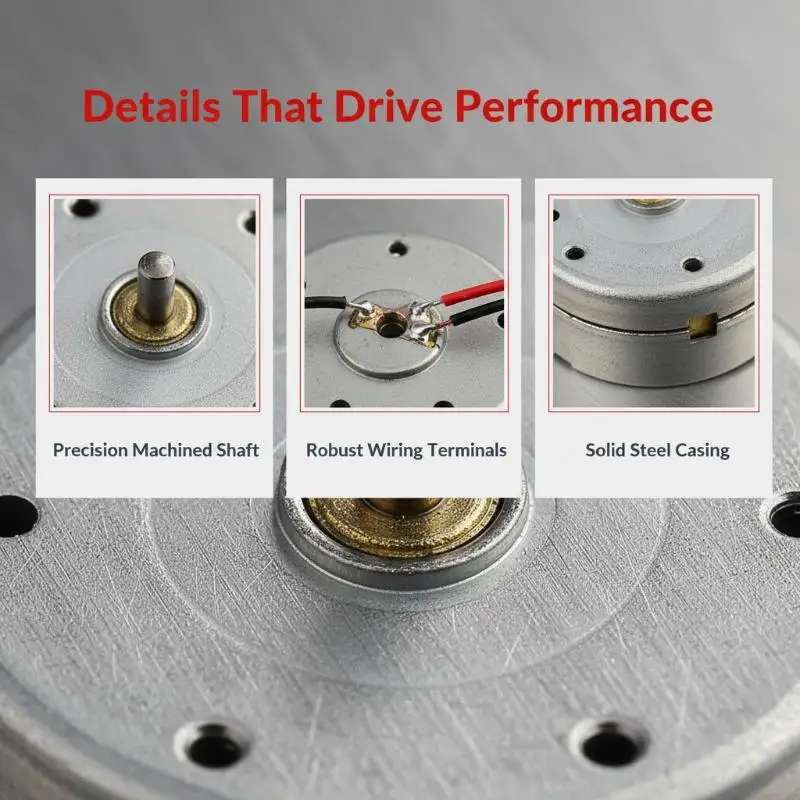 1Pcs High Speed Mini 24mm Round Motor RF-400CA-12265 D/V 5.9 6V 11500RPM For Car AV CD DVD Player Engine