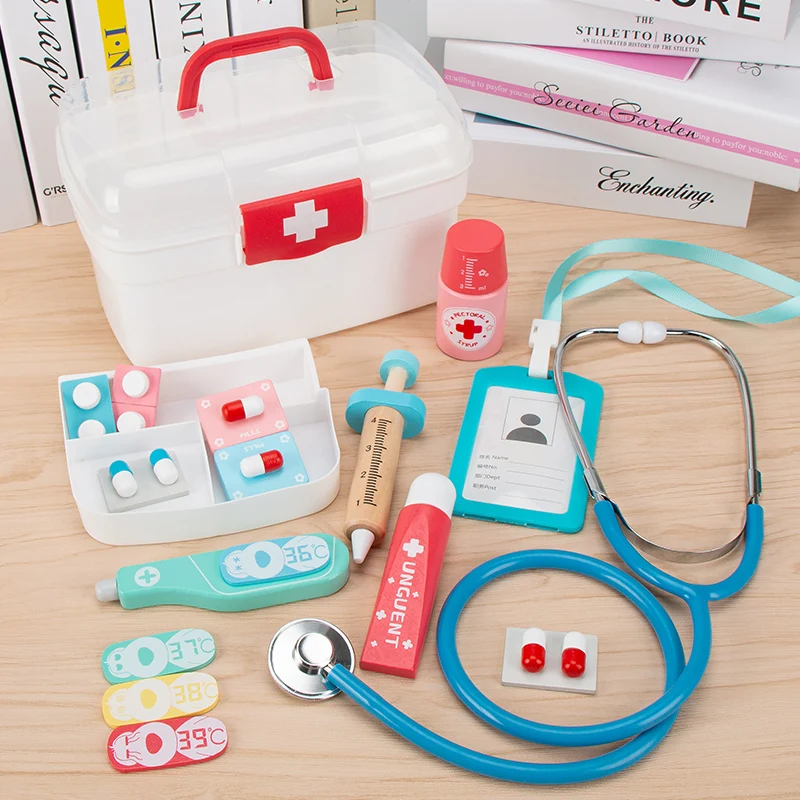 Médico Role Play Toy Set para Meninas, Brinquedo Infantil, Jogos de Mala de Enfermeira, Doctor House, Brinquedos Médicos, Finja Jogar