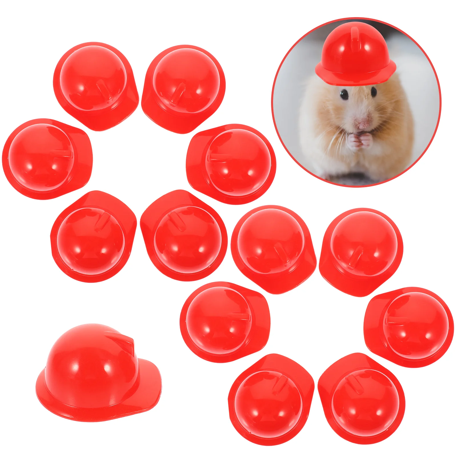 20 Pcs Pet Hat Cake Topper Bird Miniature Construction Helmets Safety Hard