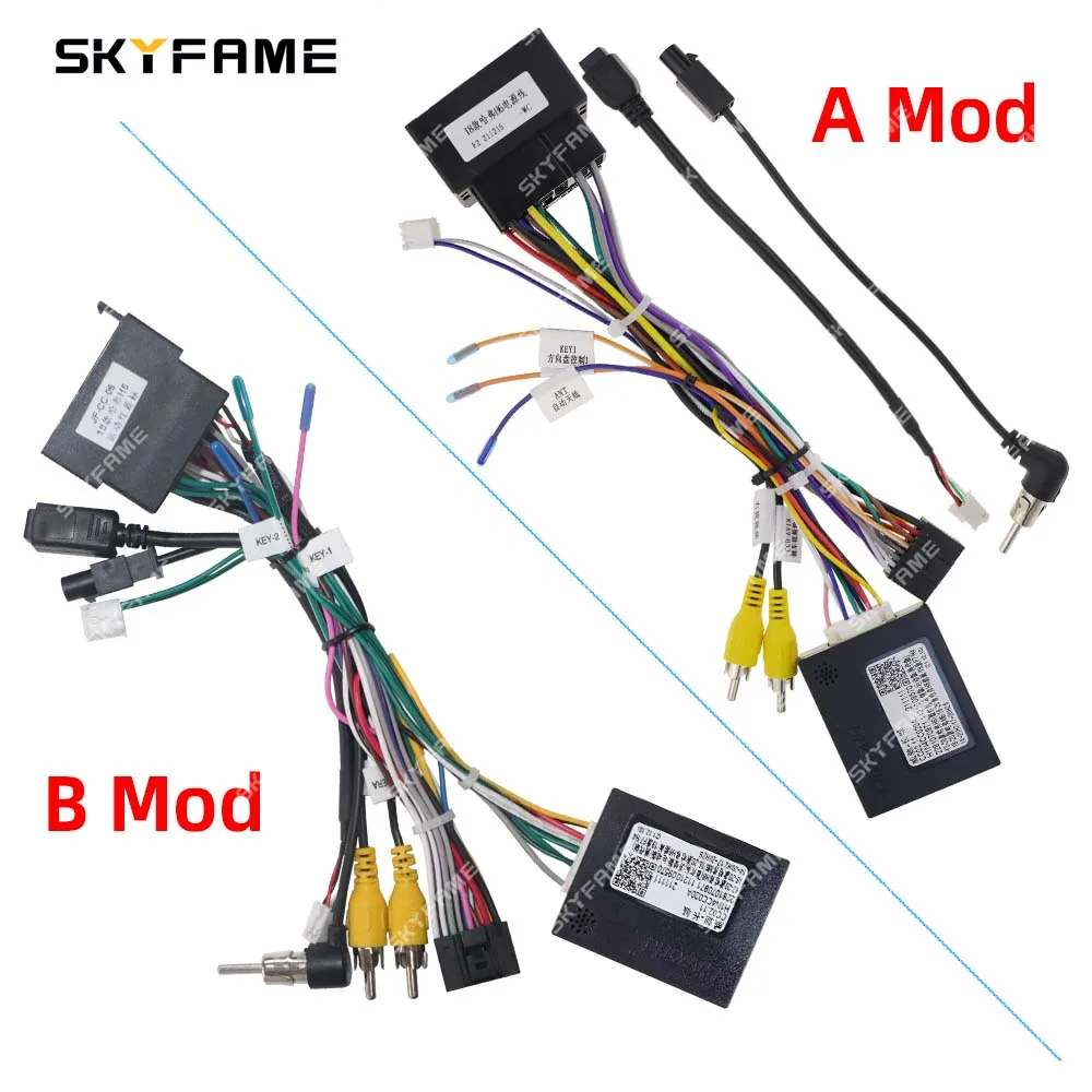 SKYFAME Car 16pin cavo di alimentazione Stereo con decodificatore scatola Canbus per Great Wall Haval H4 H6 M6 F7 H2 H2S coupé