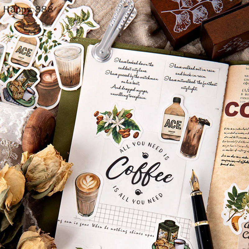 مجموعة ملصقات زخرفية مكونة من 46 قطعة لسكرابوكينغ ومجلات اليوميات وألبومات القرطاسية #5