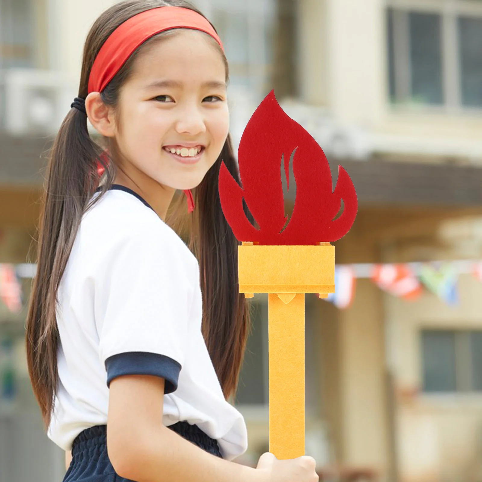 

Torch Props Artificial Felt Toys Blower Sports Competition Game Decorations Fun Wands Child Play