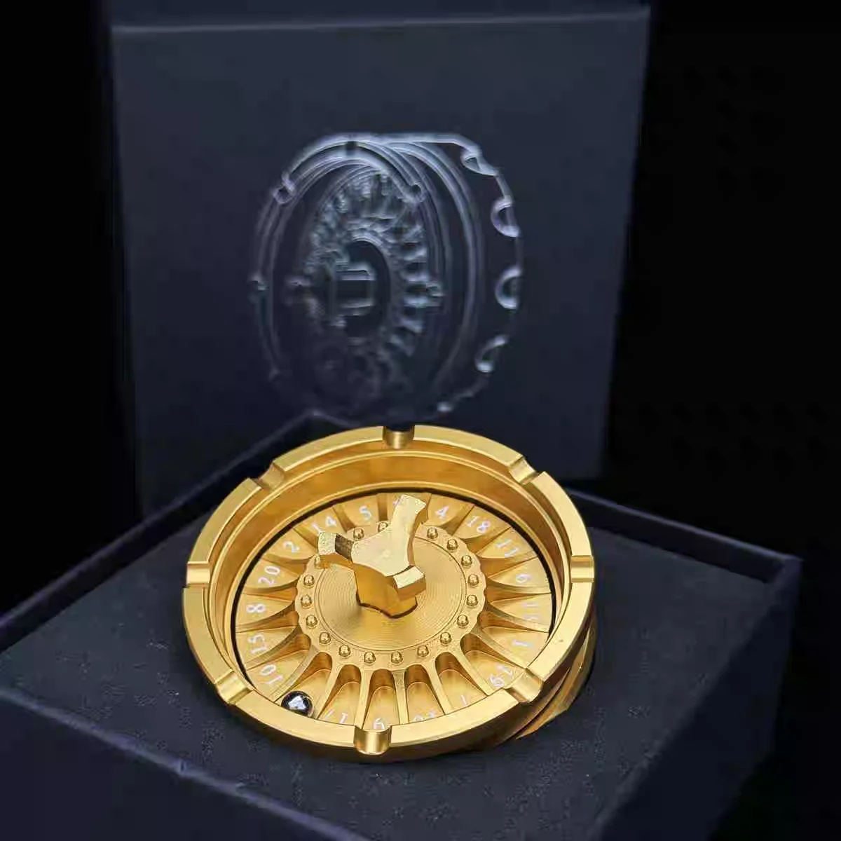 ของเล่นหมุนคลายเครียด Flying Dragon Turntable Fidget Spinner พกพาสะดวก บรรเทาความวิตกกังวล หมุนได้รอบตัว  ของเล่นโลหะแบบ Roulette EDC