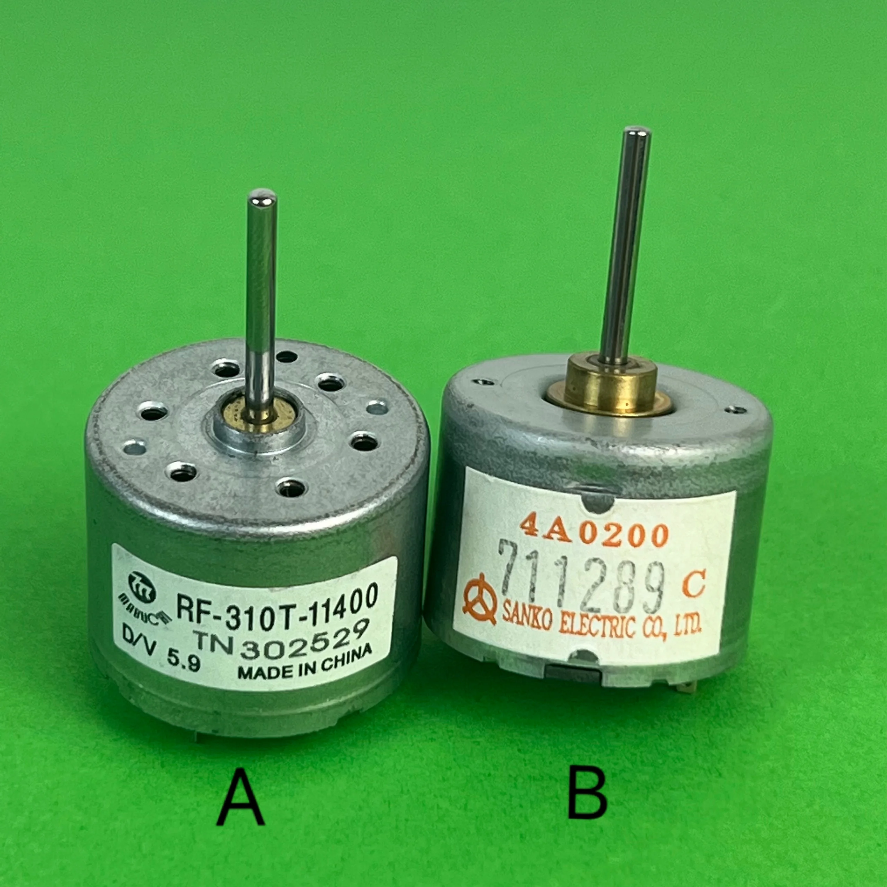 تيار مستمر 3.7 فولت-12 فولت RF-310T-11400 موتور 17 مللي متر/19 مللي متر رمح مغزل مستدير صغير لمشغل DVD